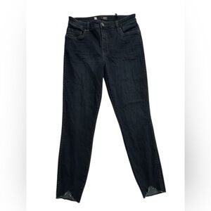 Kut From‎ The Kloth Dark Blue Womens Jeans Size 8 Ankle Skinny Raw Step Hem